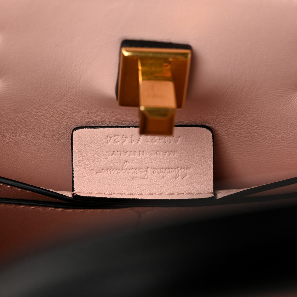 Small Calfskin Handbag - Black