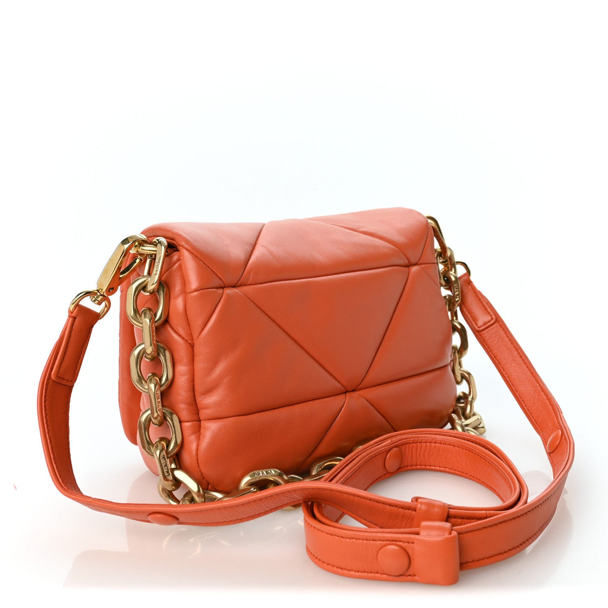Small Quilted Nappa Flap Shoulder Bag
