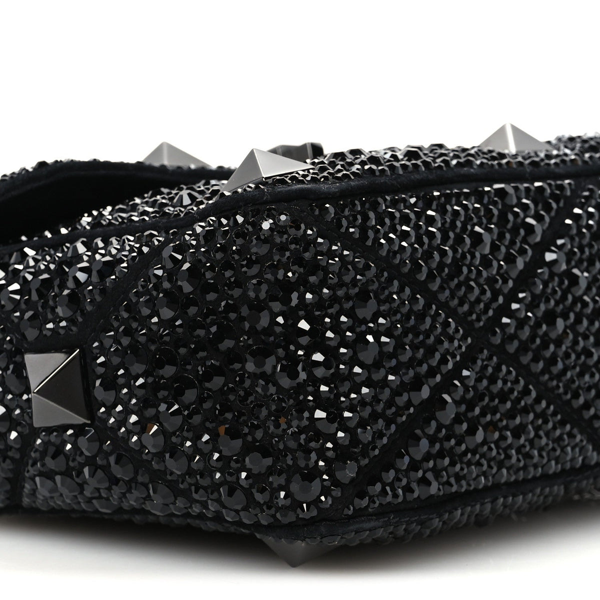 Medium Suede Shoulder Bag - Black