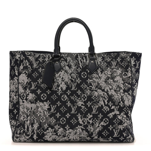 Monogram Tapestry Grand Sac Bleu Handbag
