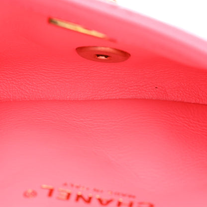 Caviar Flap Shoulder Bag - Pink