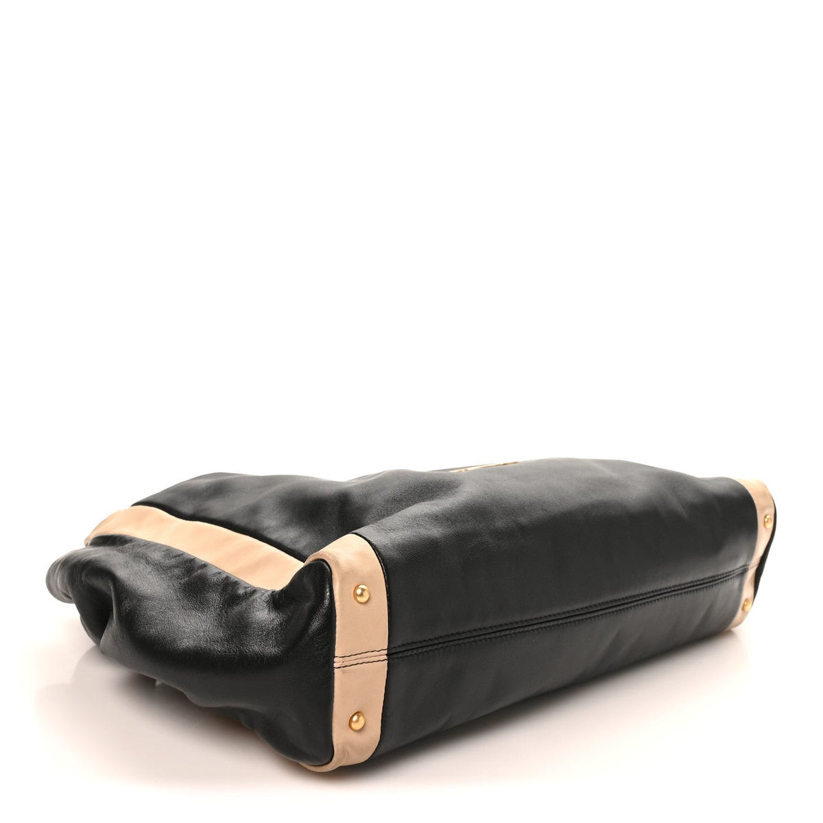 Small Lambskin Shoulder Bag - Black