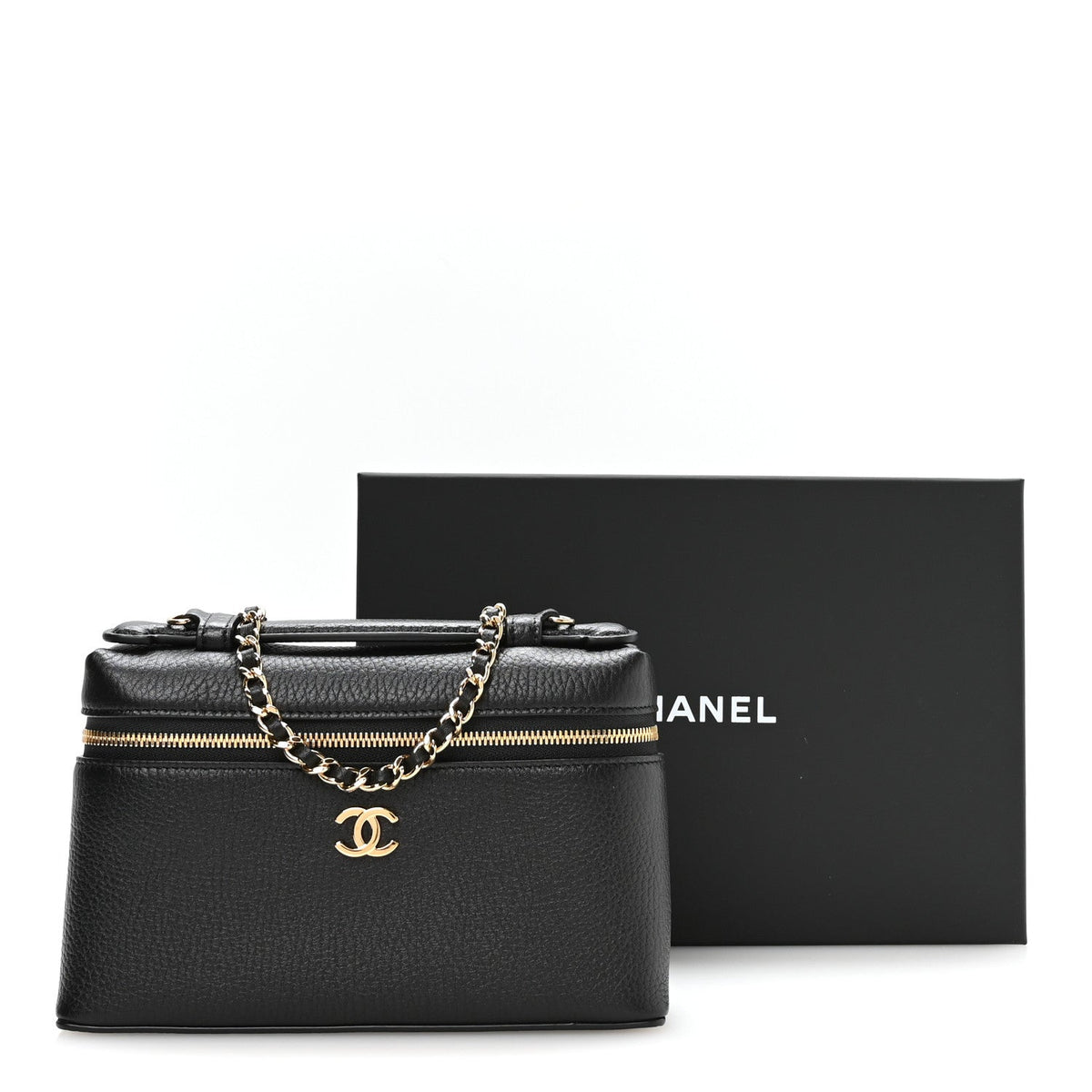 Small Calfskin Handbag - Black