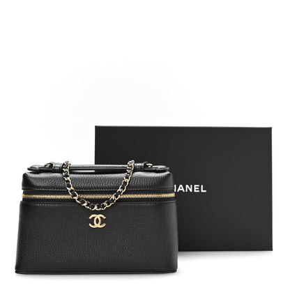 Small Calfskin Handbag - Black