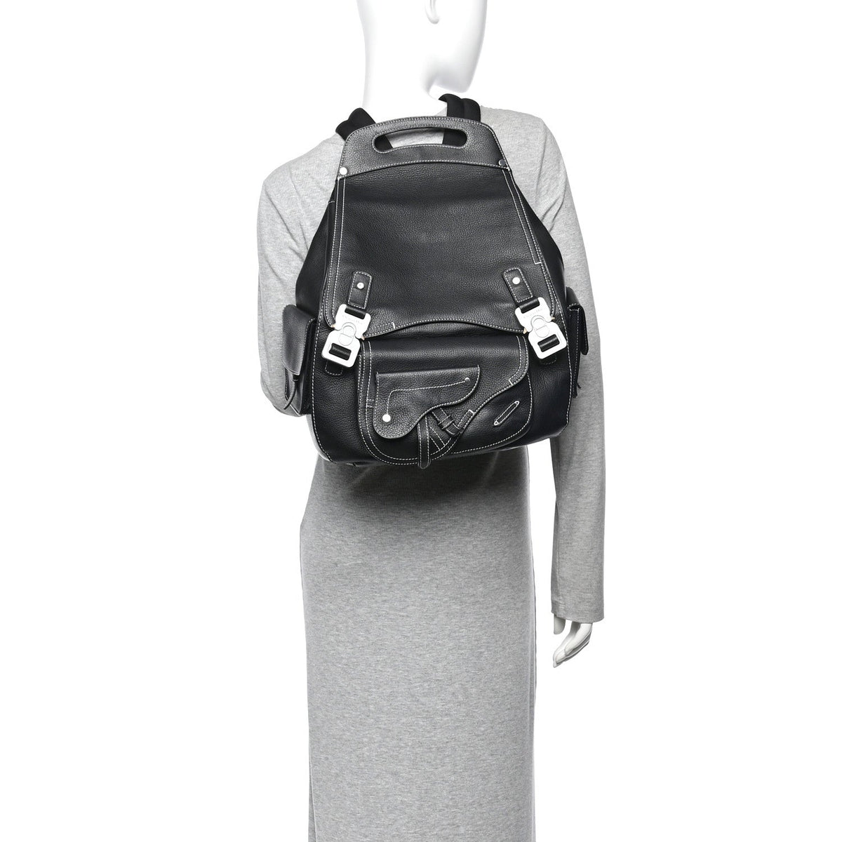 Maxi Calfskin Backpack - Black