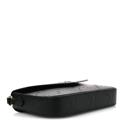 Mini Calfskin Shoulder Bag - Black