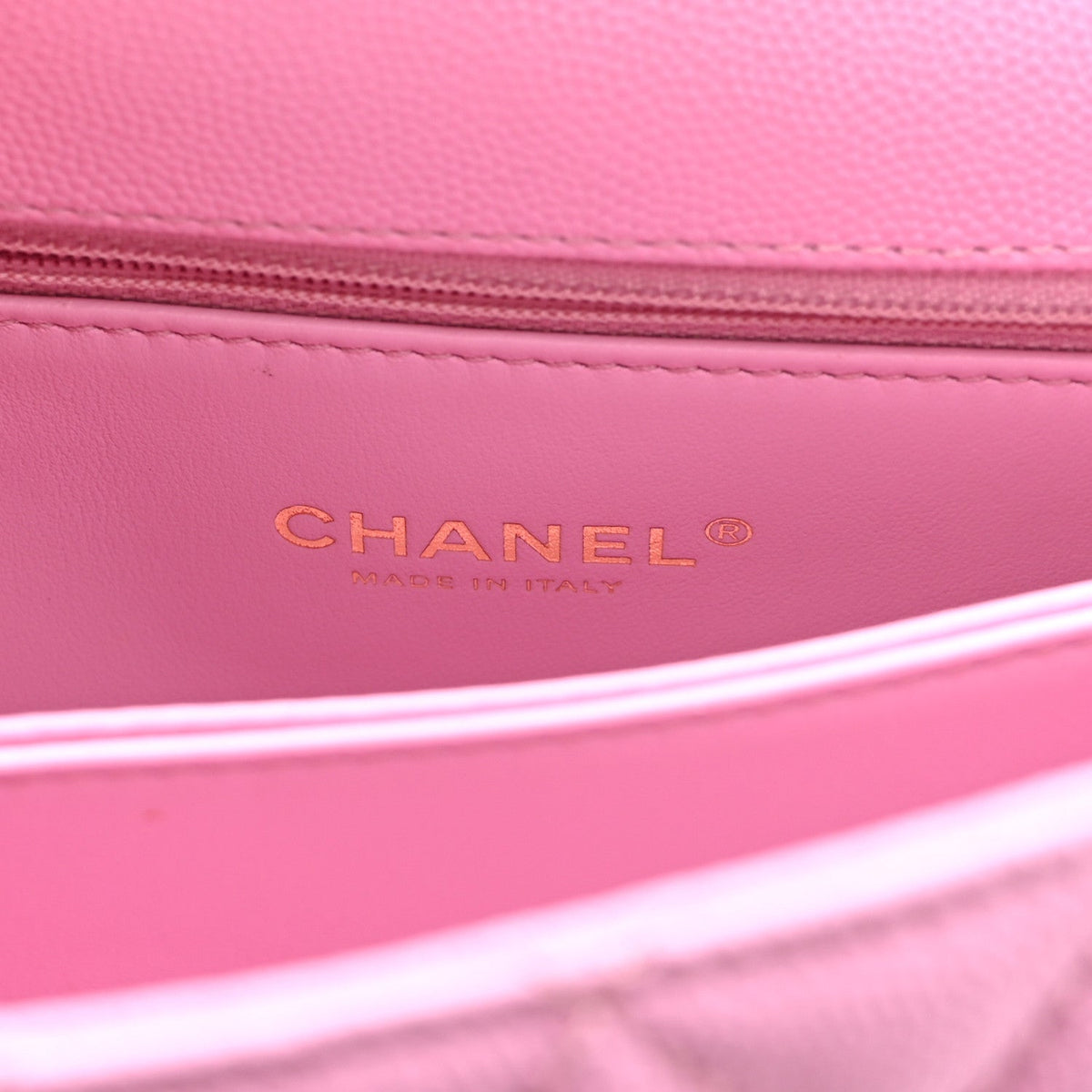 Mini Quilted Caviar Flap Shoulder Bag - Pink