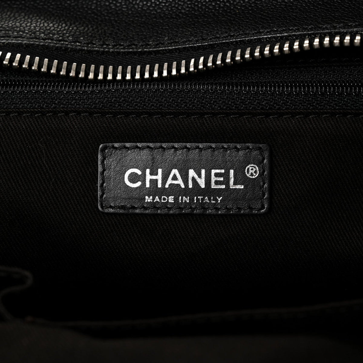 Large Quilted Calfskin Tote Bag - Black