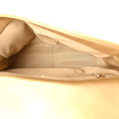 Medium Quilted Goatskin Flap Shoulder Bag - Gold