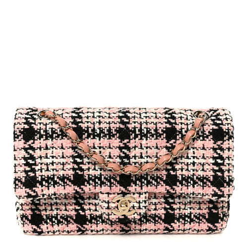 Medium Quilted Flap Shoulder Bag - Pink
