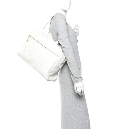 Maxi Calfskin Handbag - White