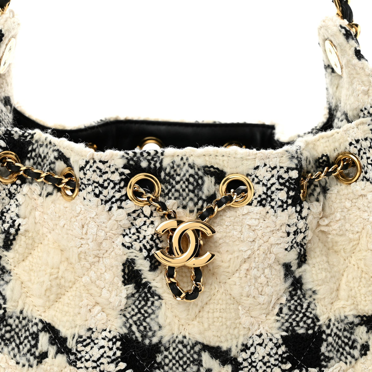 Mini Quilted Handbag - White