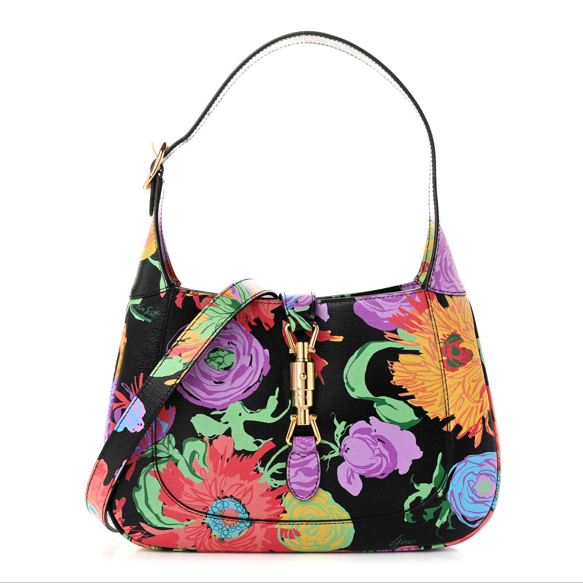 Small Calfskin Hobo Bag - Black