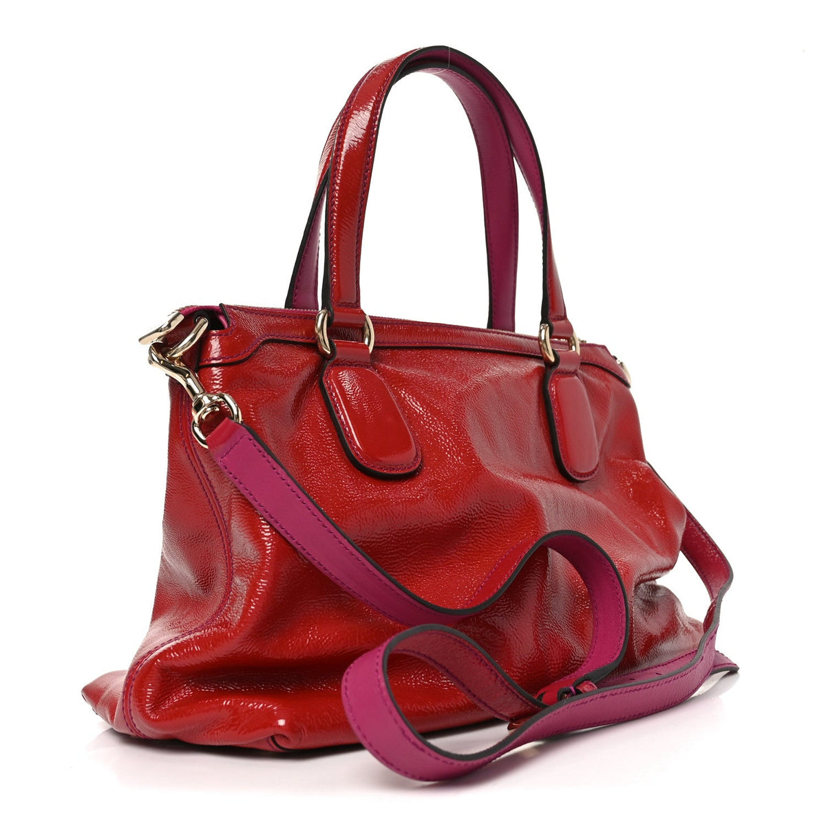 Small Satchel Bag - Red