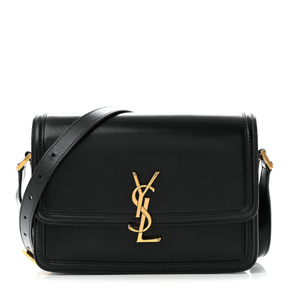 Small Calfskin Satchel Bag - Black