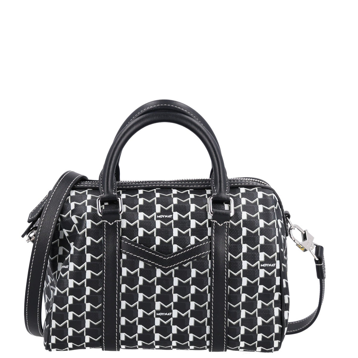 Calfskin Canvas Handbag - Black