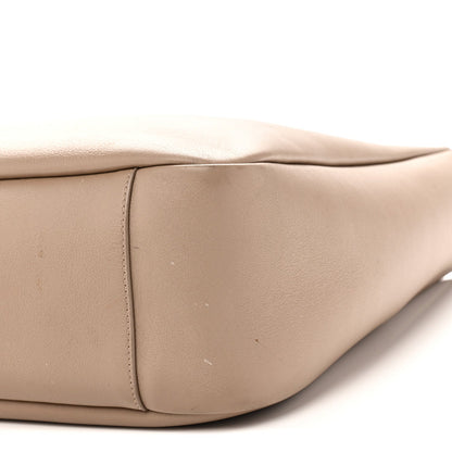 Large Calfskin Hobo Bag - Grey