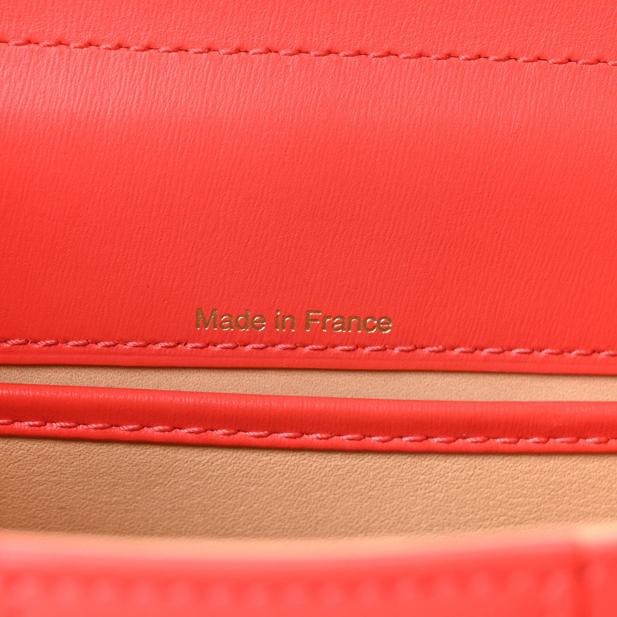 Mini Calfskin Satchel Bag - Red