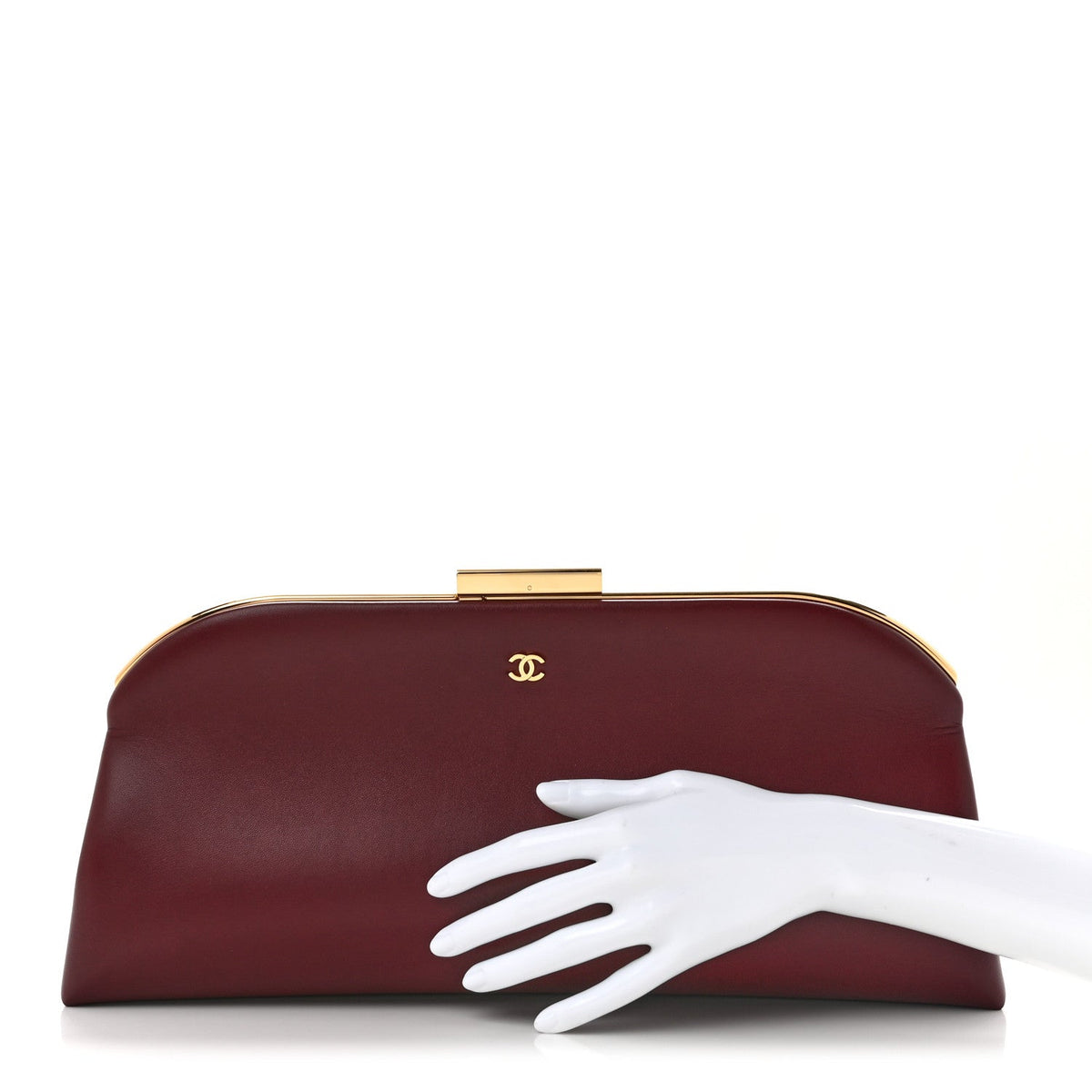Large Lambskin Clutch Bag