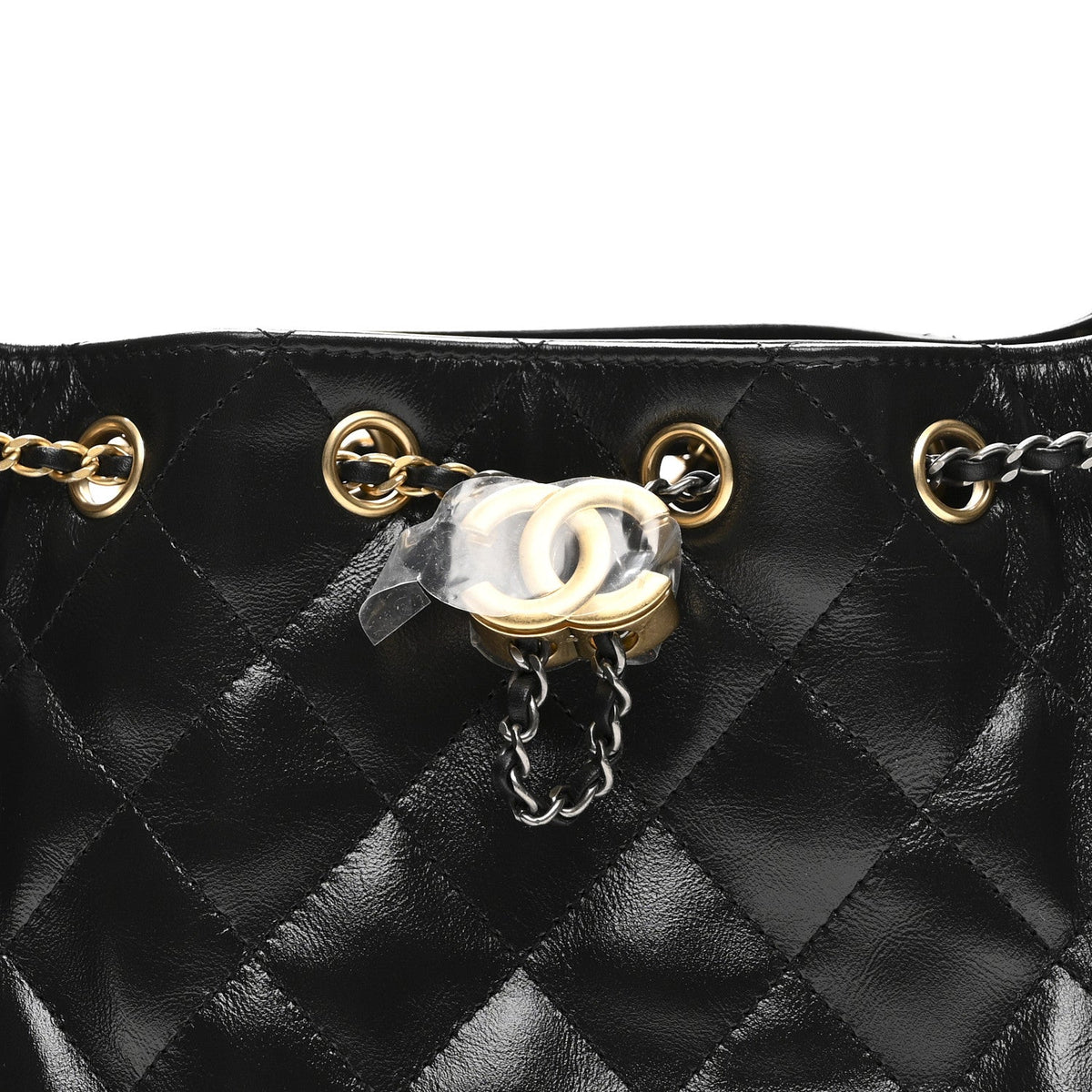 Mini Quilted Handbag - Black