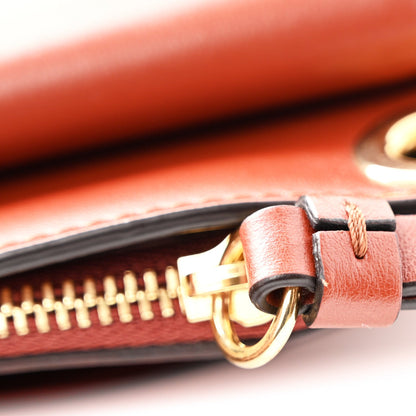 Mini Calfskin Crossbody Bag - Brown