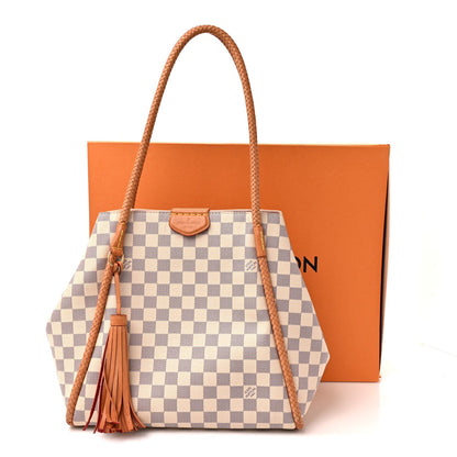 Damier Azur Propriano Rose Ballerine Handbag