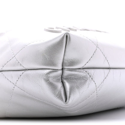 Mini Quilted Calfskin Handbag - White