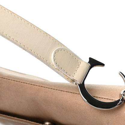 Calfskin Canvas Handbag - Beige
