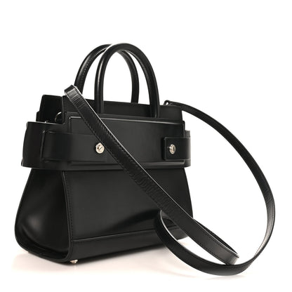 Mini Calfskin Satchel Bag - Black