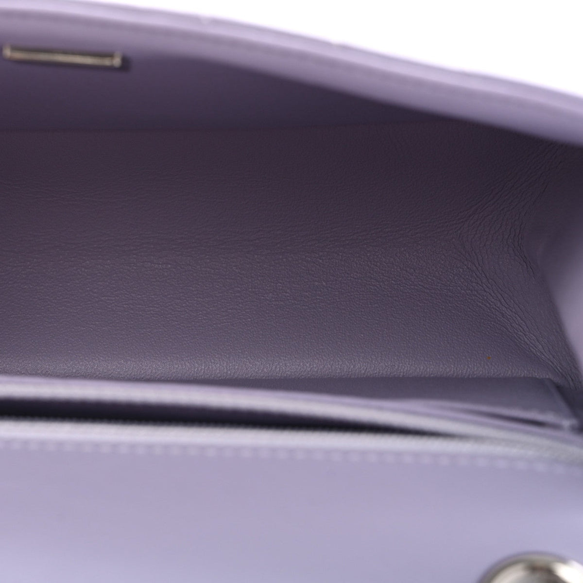 Mini Quilted Calfskin Flap Shoulder Bag - Purple