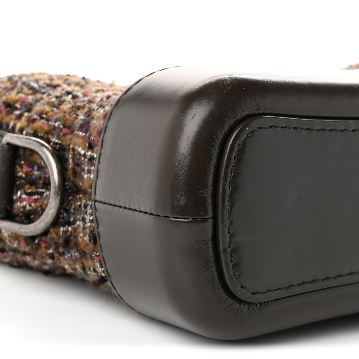 Small Quilted Calfskin Hobo Bag - Brown