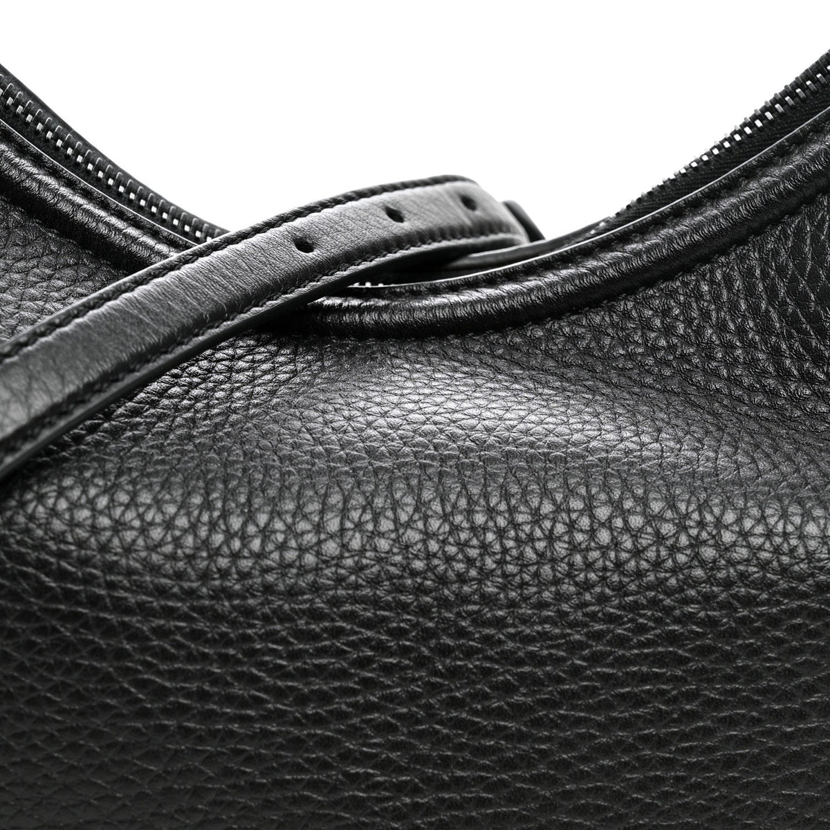 Small Calfskin Hobo Bag - Black