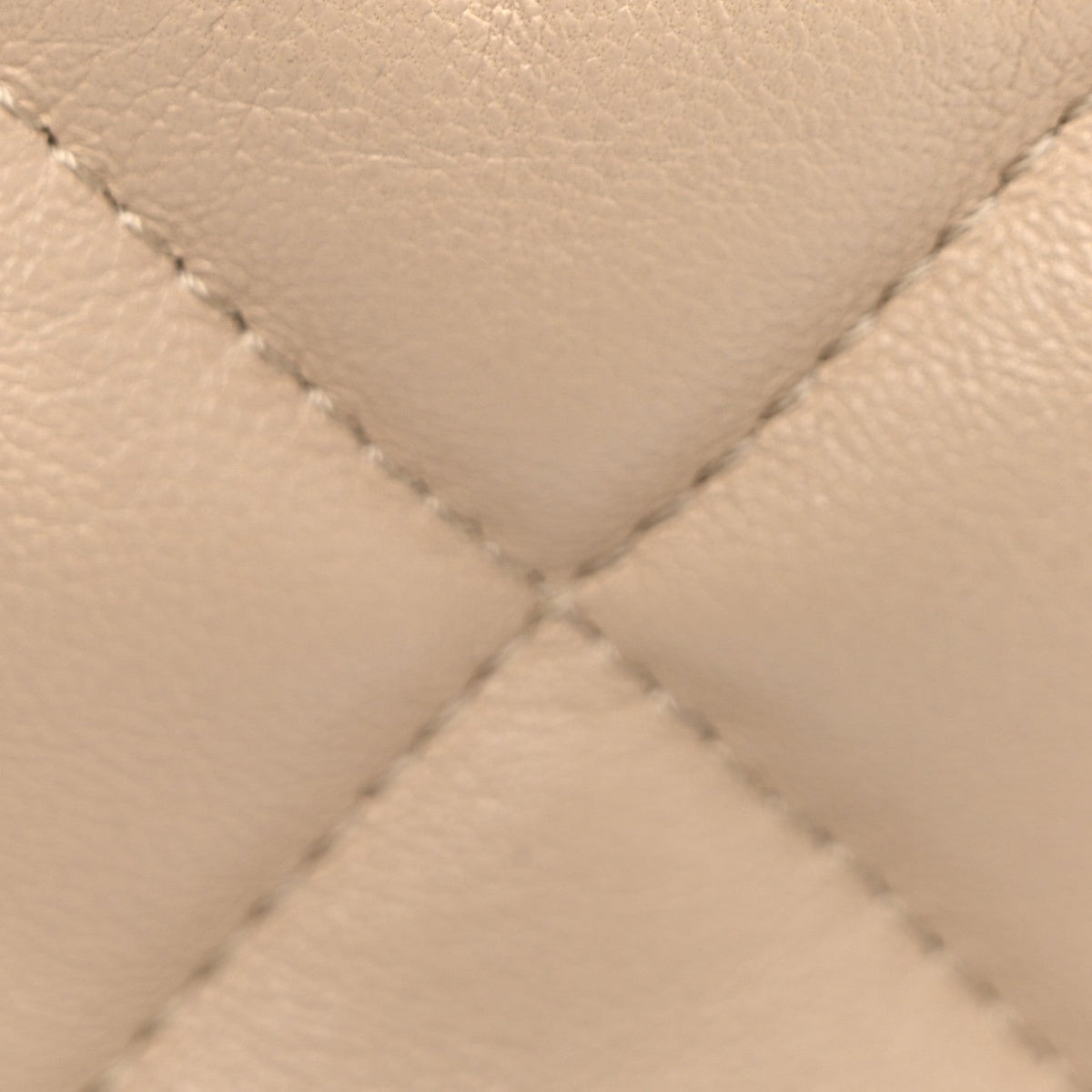 Medium Quilted Lambskin Flap Shoulder Bag - Beige