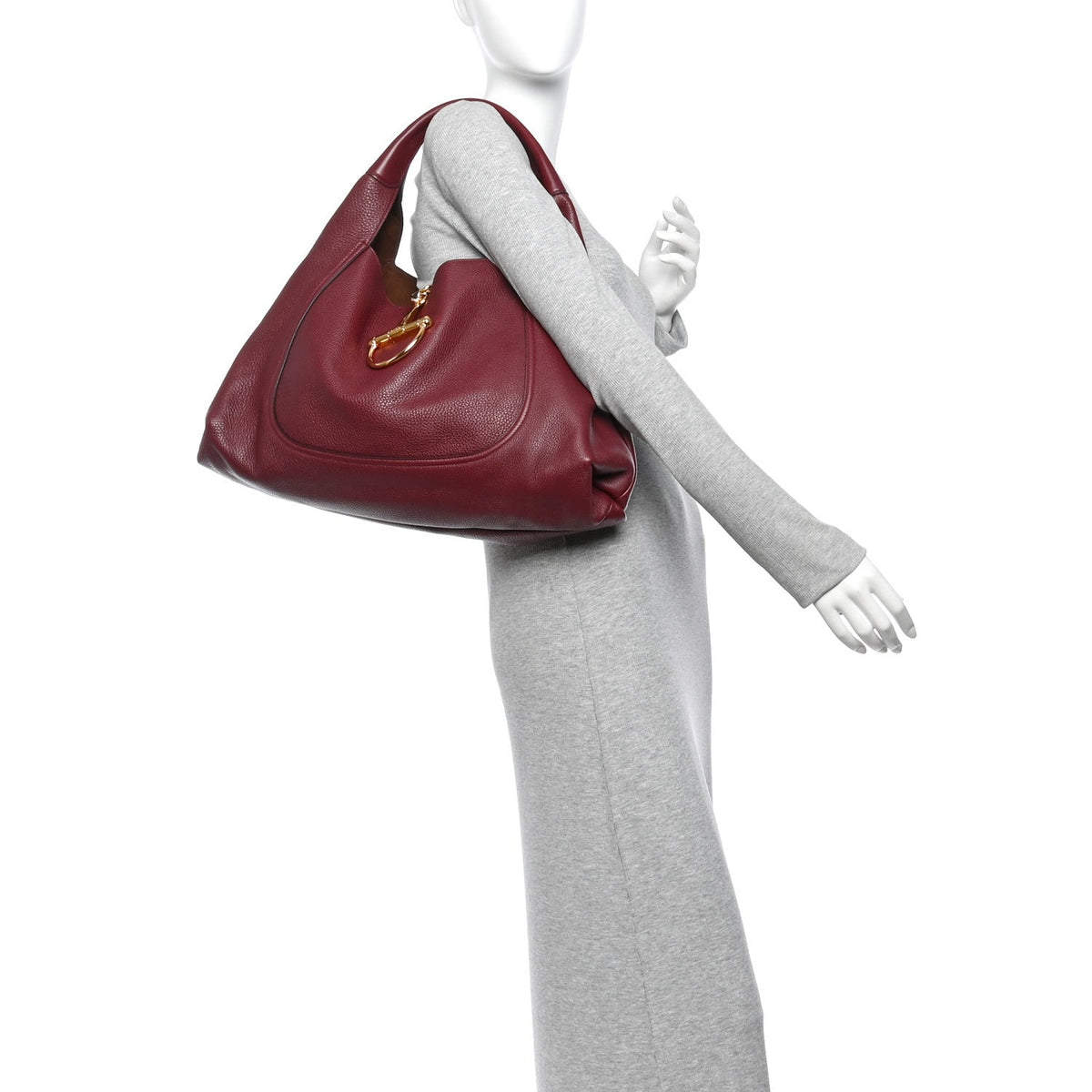 Maxi Calfskin Shoulder Bag - Red