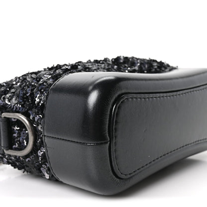 Small Calfskin Hobo Bag - Black