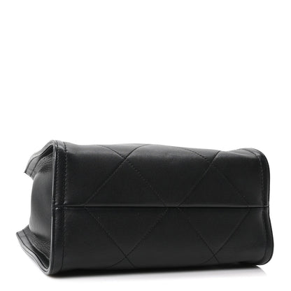 Small Calfskin Handbag - Black