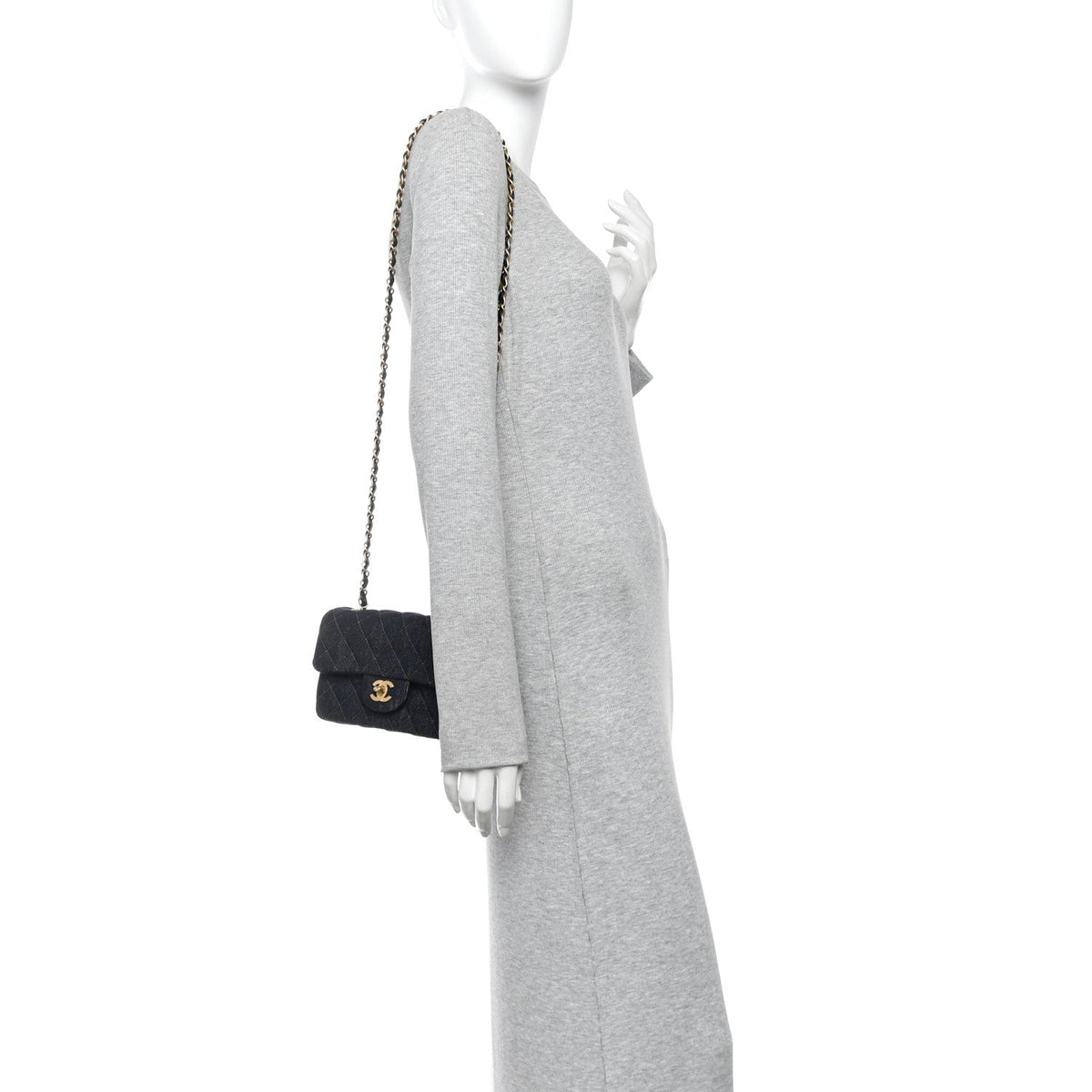 Mini Quilted Flap Shoulder Bag - Tan