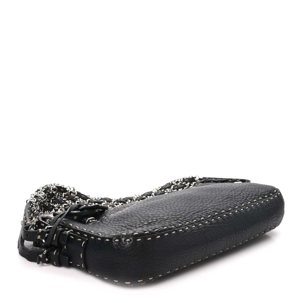 Calfskin Shoulder Bag - Black