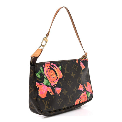 Monogram Roses Pochette Accessories Handbag