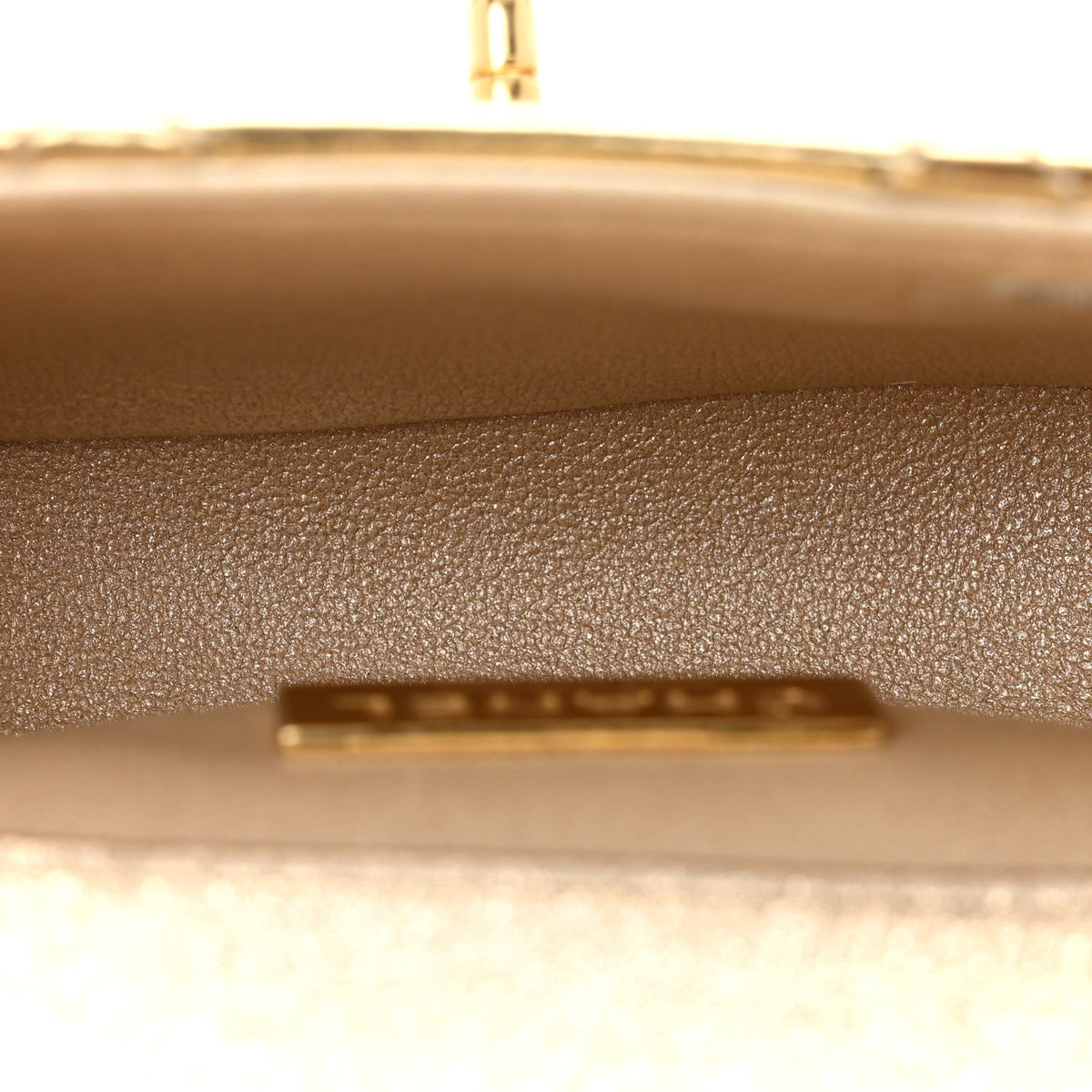 Mini Quilted Calfskin Flap Shoulder Bag - Gold