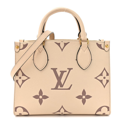 Empreinte Monogram Giant Onthego Pm Crem Handbag