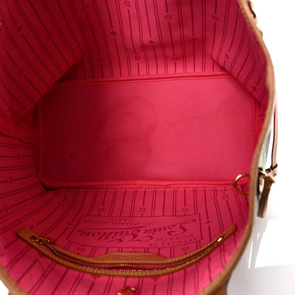 Monogram Roses Neverfull Mm Handbag