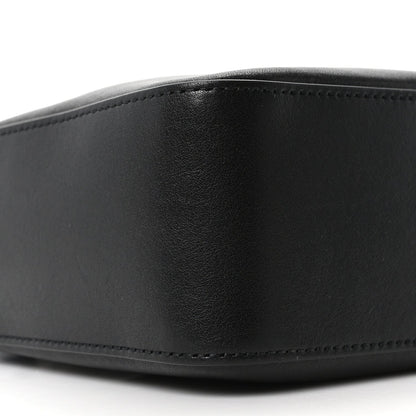 Small Calfskin Bucket Bag - Black