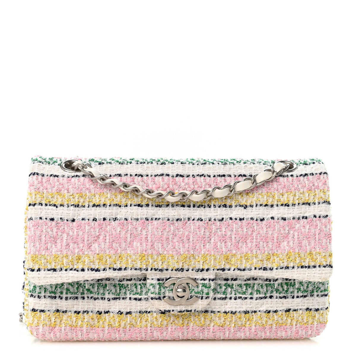 Medium Quilted Flap Shoulder Bag - Yellow