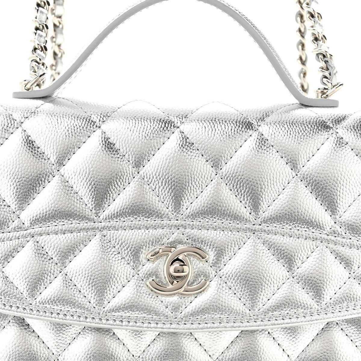 Quilted Caviar Wallet Bag
