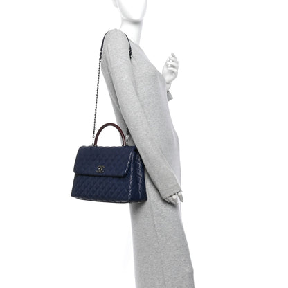 Small Nylon Tote Bag - Brown