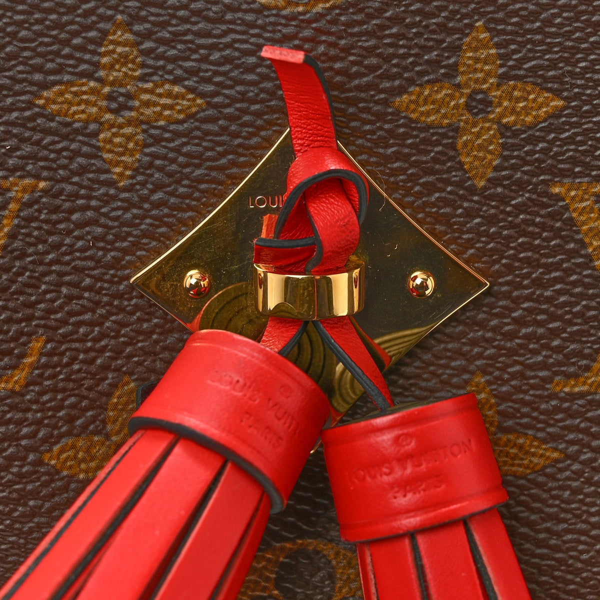Monogram Saintonge Coquelicot Handbag