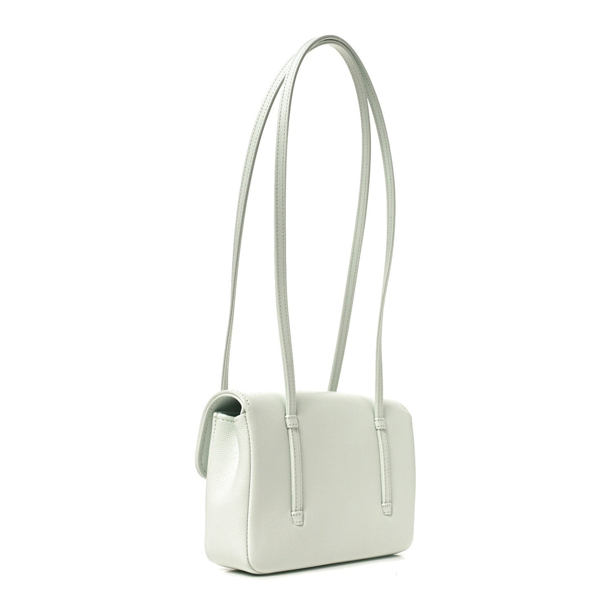 Mini Caviar Shoulder Bag - Light Blue