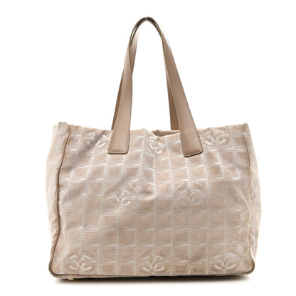 Medium Nylon Tote Bag - Beige
