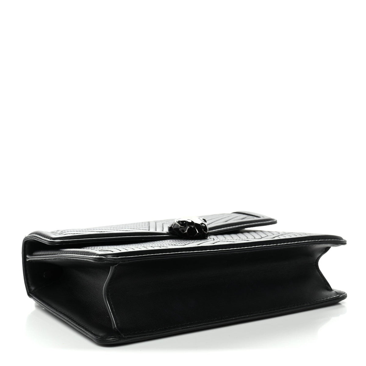 Quilted Calfskin Shoulder Bag - Black